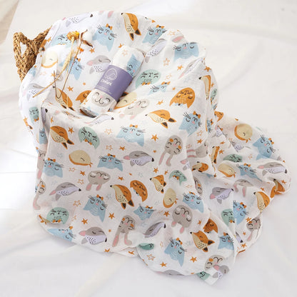 Elinfant Baby Organic Cotton Swaddle Wrap