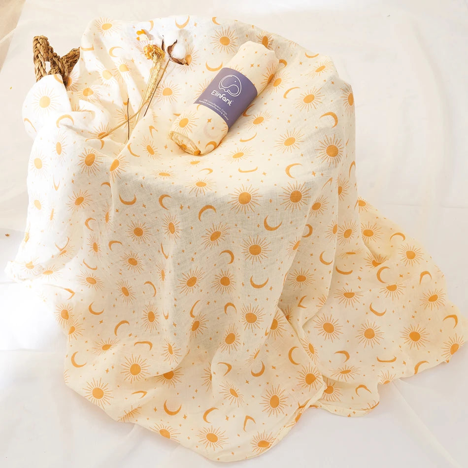 Elinfant Baby Organic Cotton Swaddle Wrap