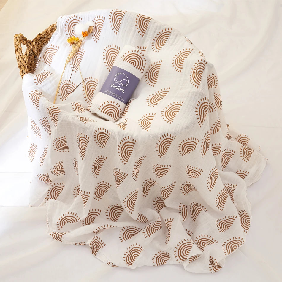 Elinfant Baby Organic Cotton Swaddle Wrap