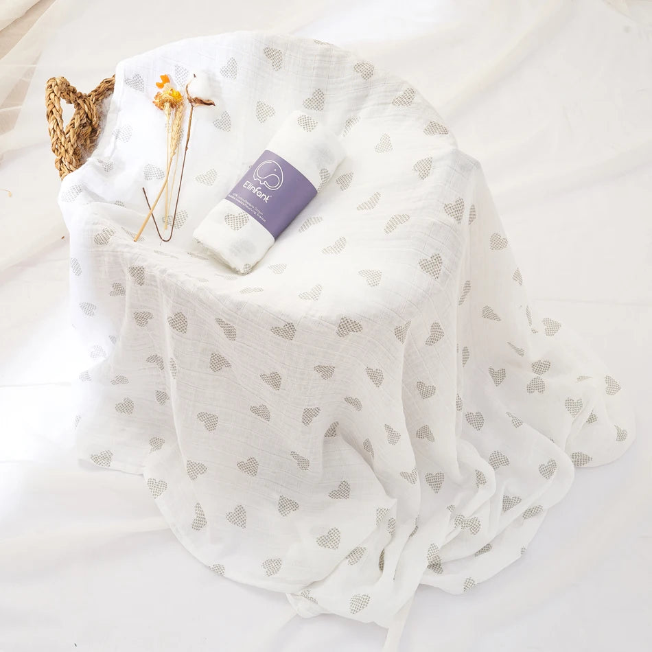 Elinfant Baby Organic Cotton Swaddle Wrap